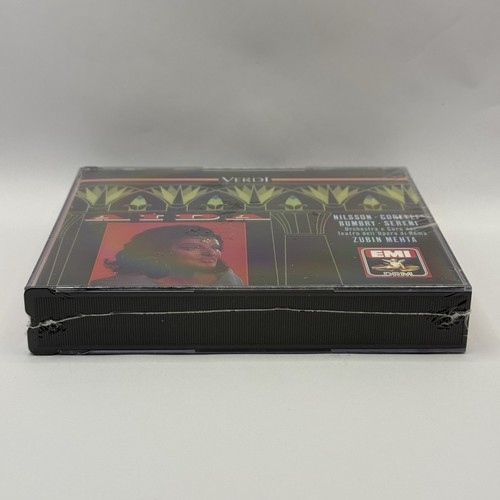 Sealed! Verdi: AIDA Nilsson Corelli Bumbry Sereni Zubin Mehta OOP 2-CD SET EMI - Picture 4 of 6