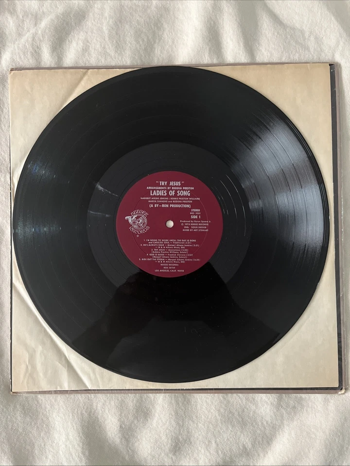 RARE GOSPEL 1987 LADIES OF SONG “TRY JESUS” Indie Label Bee Gee VG+++ — 第 3/4 张图片