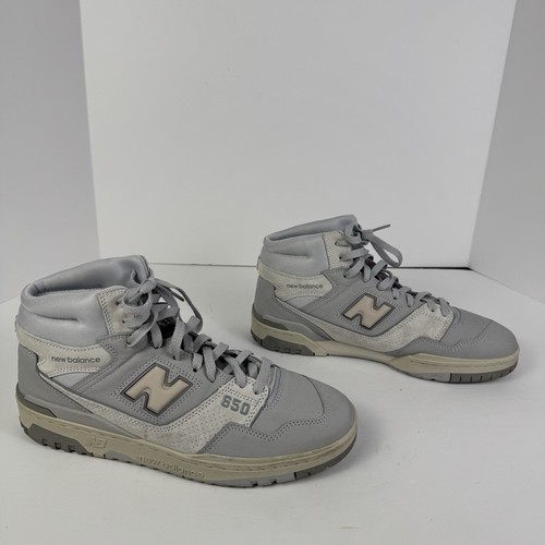 Zapatillas de baloncesto New Balance 650R para hombre 10,5 altas gris blanco retro - Imagen 1 de 10