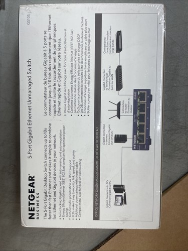 NETGEAR  ProSafe (FS105) 5-Ports External Switch (NEW SEALED) - Picture 3 of 5