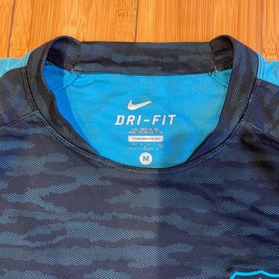 Nike FC Barcelona 2015-16 Training Jersey Black Blue Camo