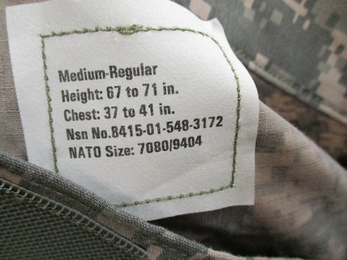 NEW US ARMY ISSUE COMBAT UNIFORM TOP FRACU FLAME RESISTANT SHIRT DIGITAL CAMO - Picture 13 of 16