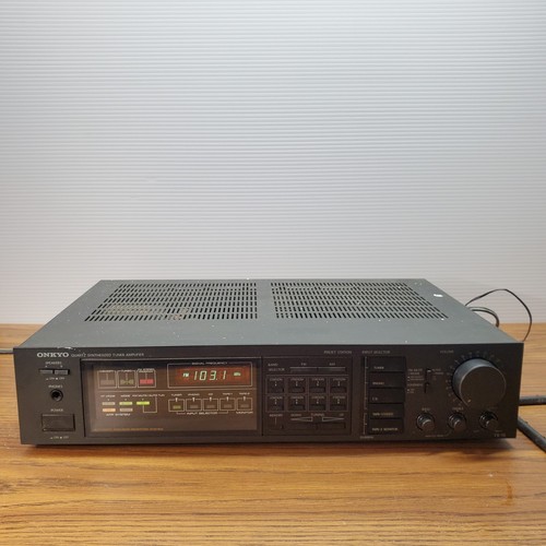 Onkyo TX-18 Quartz Synthesized Tuner Amplifier Made in Japan Black 180W - Picture 1 of 15