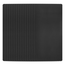 30Pack 85x50x0.3mm Blank Metal Cards Aluminum Baking Paint Blank Name Card Black