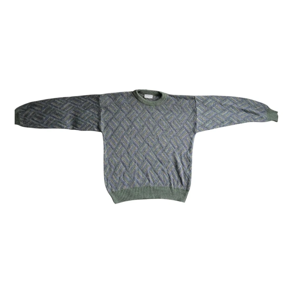 Vintage Jantzen Sweater Mens XL Grandpa Dad Cosby Coogi Style Biggie 90s - Image 2 of 4