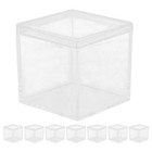 8 Stück durchsichtige quadratische Mini-Süßigkeitsboxen aus Acryl, für