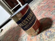 Vintage - Eveready PRESTONE ANTI-FREEZE 1 Quart Metal Can, Unopened-full