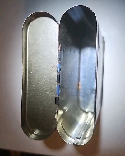 Vintage Bugler Cigarette Case Advertising Tobacco Tin Empty - Picture 3 of 4