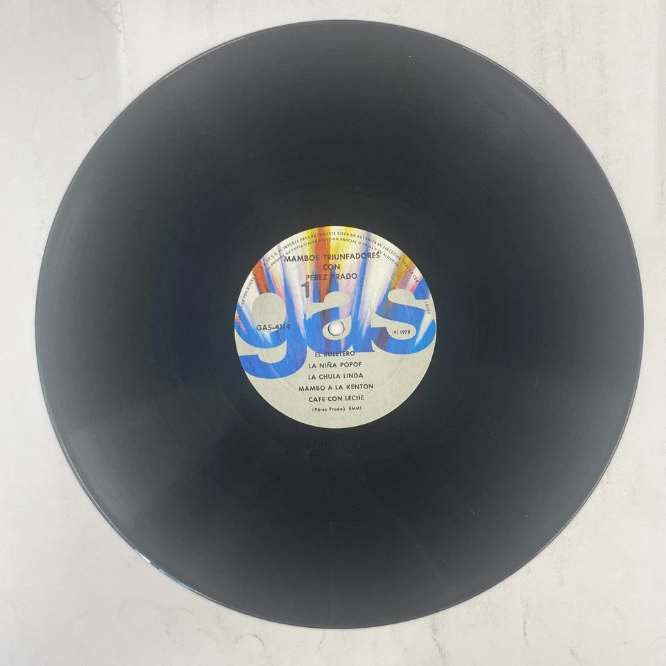 PEREZ PRADO - MAMBOS TRIUNFADORES - 1978 MEXICAN LP - Image 3 of 4
