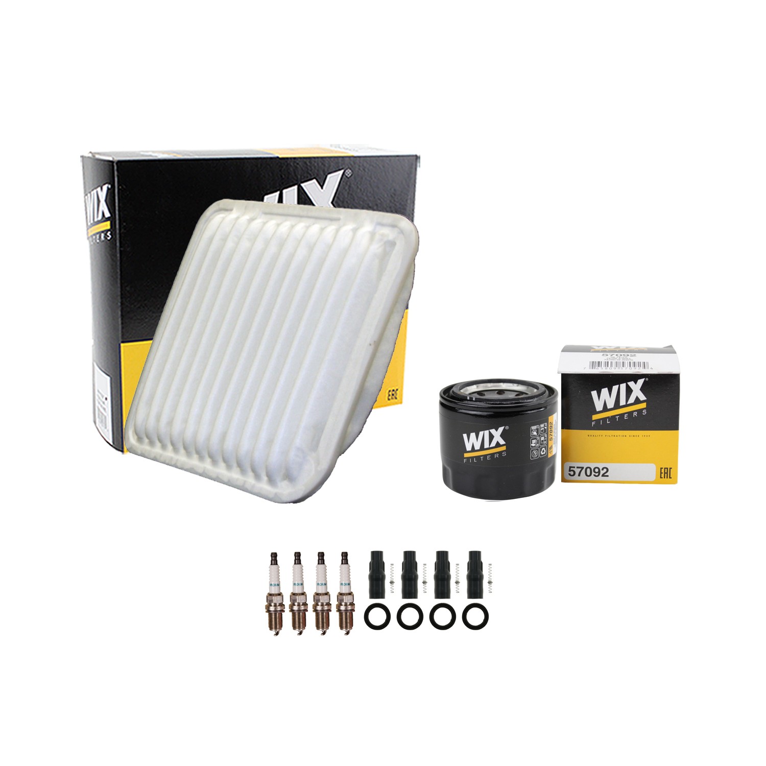 Wix Tune Up Kit Denso 4 Spark Plugs  NGK 4 Boots Kit For Galant 2.4L L4 05-07
