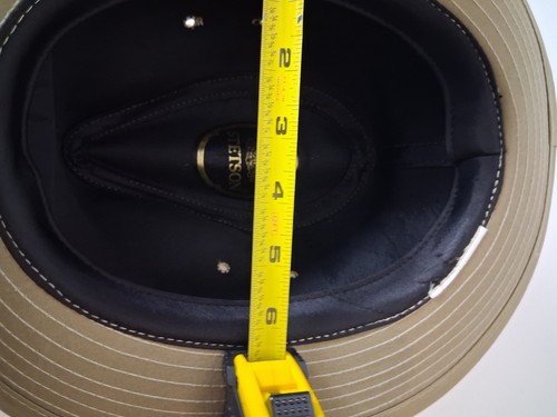 Vintage Stetson Safarihut wasserabweisend Größe Small Canvas mit Ledergürtel - Bild 6 von 7