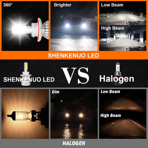 For Kia Soul 2014-2017 2018 2019 LED Headlight Hi/Lo + Fog Light Bulbs Combo 4x - Picture 16 of 20