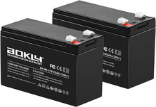 2Packs 12 Volt 9 AH Rechargeable SLA AGM Battery, F2 Terminals Lead Acid 12 Volt