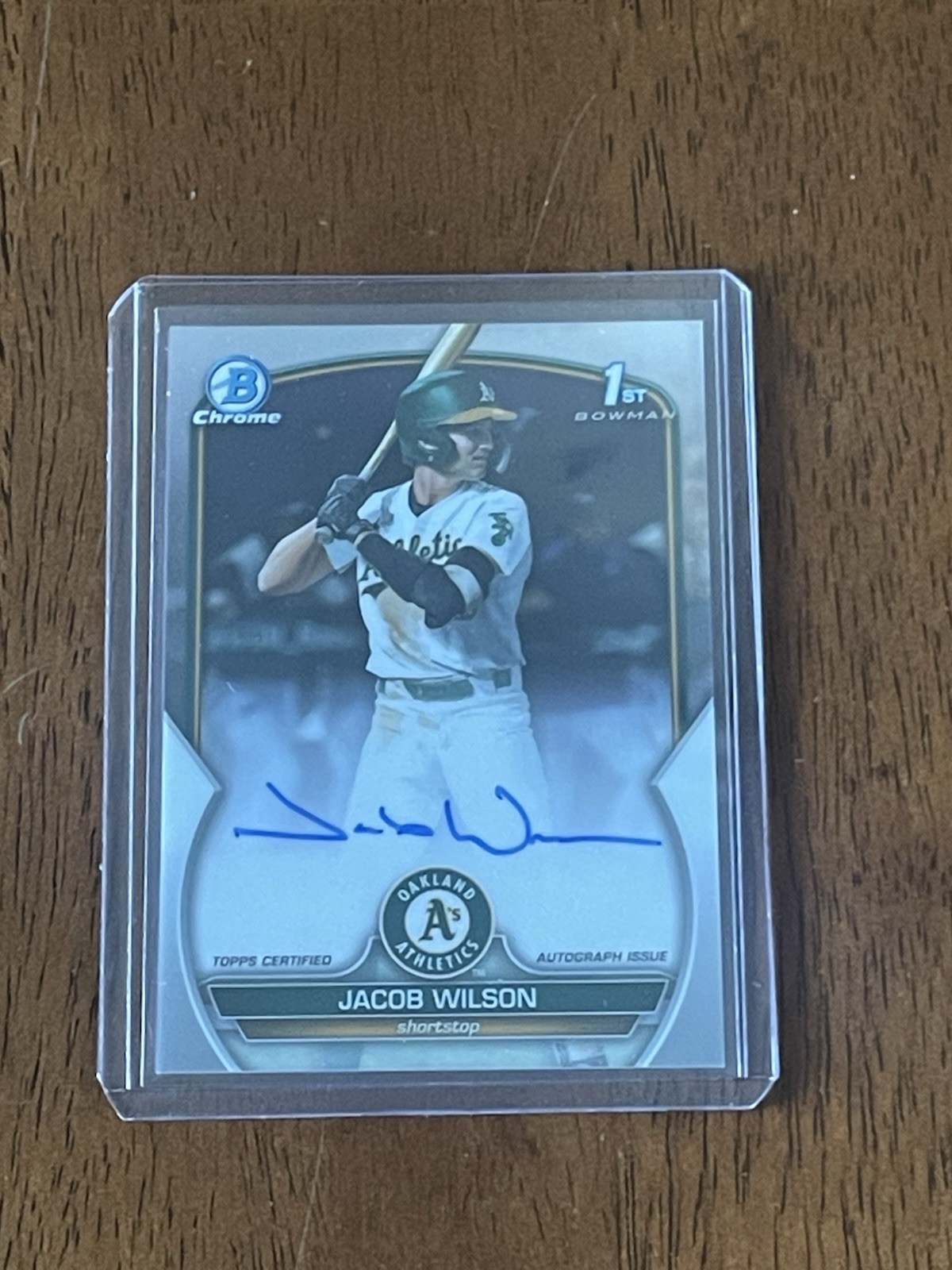 Jacob Wilson 2023 Bowman Draft Chrome 1st Auto CDA-JWI