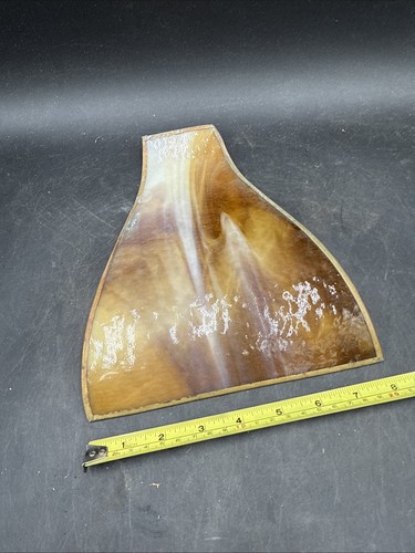 (1) Panel de repuesto de pantalla de lámpara de vidrio curvado curvado teñido de escoria vintage LEER - Imagen 7 de 10