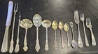 13pc Sterling Silver Flatware Lot Gorham Towle 1892 Enamel Vermeil 260g