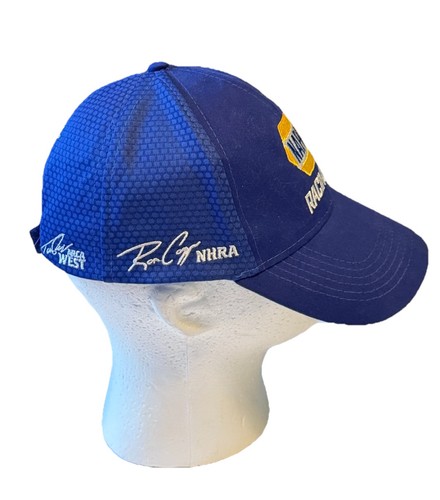 Sombrero de Carreras Napa Azul Amarillo Unisex Adulto Bordado Firmas Ajustable OSFM - Imagen 4 de 13