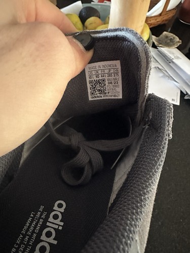 Size 10.5 - Grey And White Adidas Superstar - Picture 7 of 8