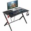 mr ironstone gaming desk 45.3" w x 29" d home office computer table black gam...