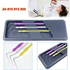 Micro-Prober Orifice Opener .04 #10 #15 #20 Metal Tip Tool Dental Endo 3pcs/Set