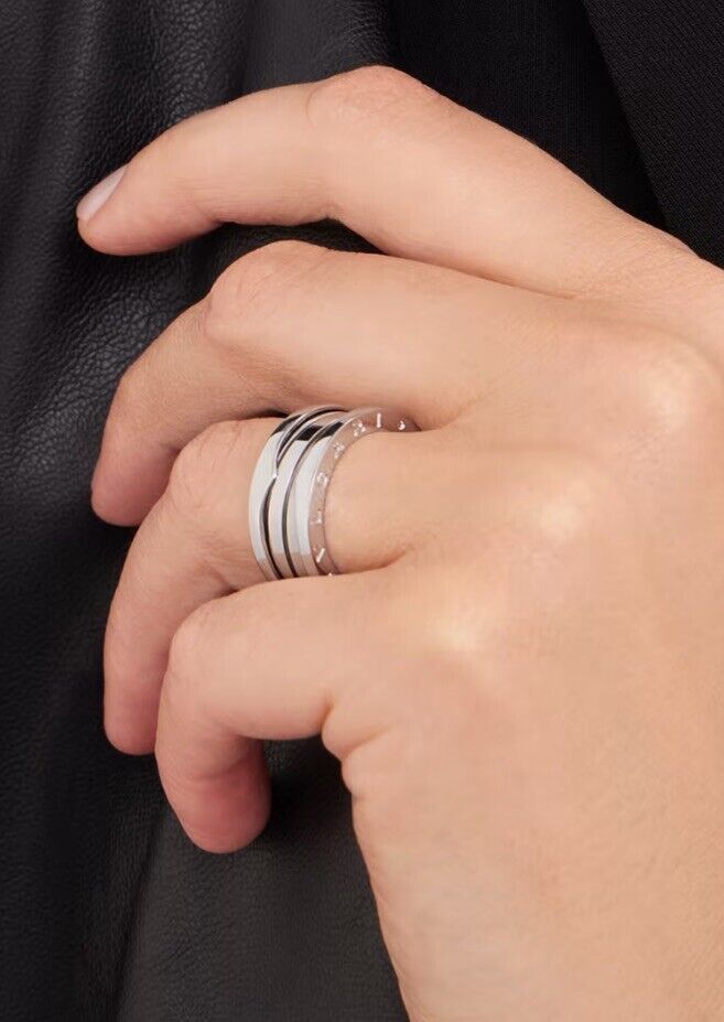 $3160Retailed Bvlgari B.zero1 Ring 18K White Gold Size- 51 $3160Retailed Bvlgari B.zero1 Ring 18K White Gold Size- 51