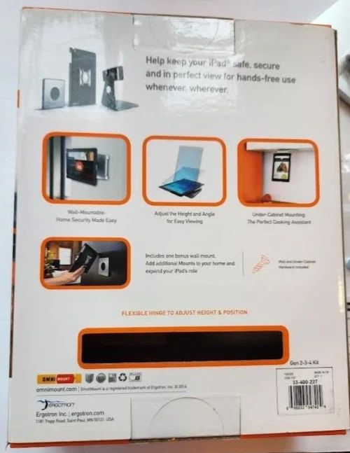 iPad 2,3 &4th Gen Case & Adjustable Metal Desktop Table Stand + Bonus Wall Mount - Image 3 of 4