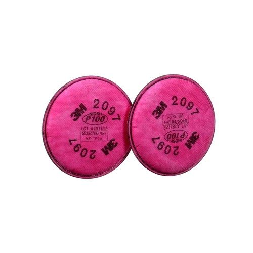 3M P100 Particulate Filters 2 Pair 2097PA1-A - Picture 3 of 5