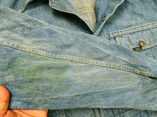 HOT VTG 80's Men's LEE @ SAFARI CHORE BARN 4 Pcks Denim JACKET Jeans XL (*Fit L) - Picture 9 of 20