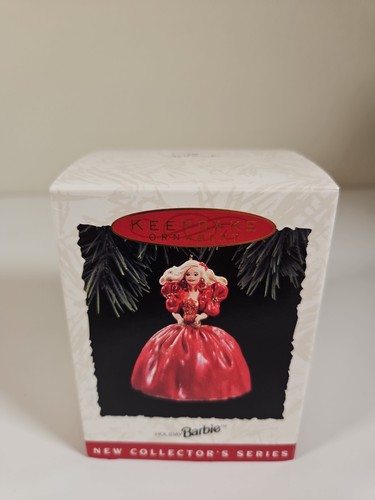 Hallmark 1993 Holiday Barbie Ornament Keepsake 1st in Series Original Box Mattel - Picture 1 of 11