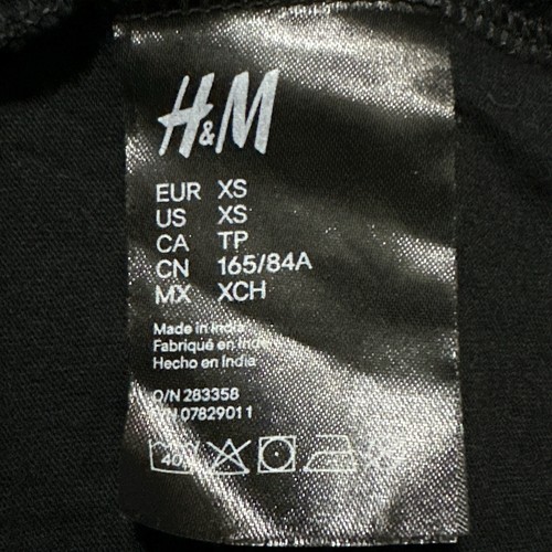 T-shirt H&M Divided Juniors nera bandiera americana NASA cotone taglia XS - Foto 5 di 6