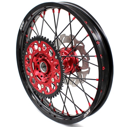 Llantas KKE 21/18"" para Honda CR125R CR250R 1995-1996 CR500R 1995-1999 rojas - Imagen 9 de 13