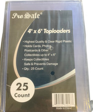 25 4x6 Ultra Premium Pro SAFE Hard Rigid Top loaders Photo Topload Holders - New