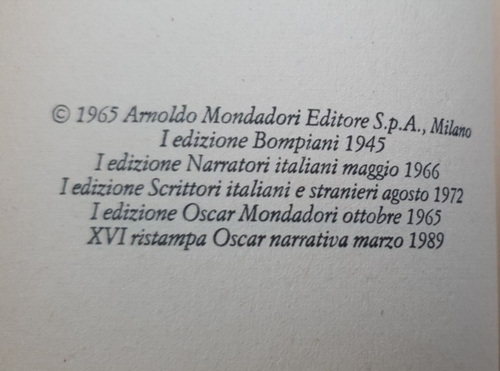 UOMINI E NO - ELIO VITTORINI - MONDADORI - 1989 - Foto 3 di 5