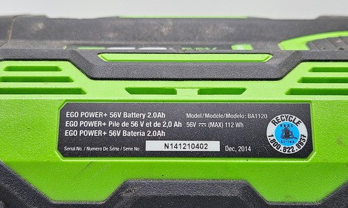 Genuine EGO Power+ 56V 2.0Ah Li-Ion Battery OEM - BA1120 PARTS ONLY - Picture 2 of 8