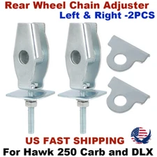 2Pack Rear Wheel Chain Adjuster For Hawk 250 Carb / Hawk 250 DLX - Left & Right