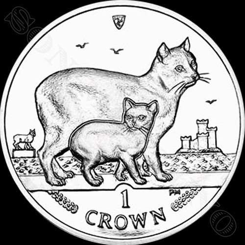 ISLE OF MAN CAT COINS - Your Choice ANY YEAR Copper Nickel CuNi 1 Crown 1988-Now - Picture 50 of 58