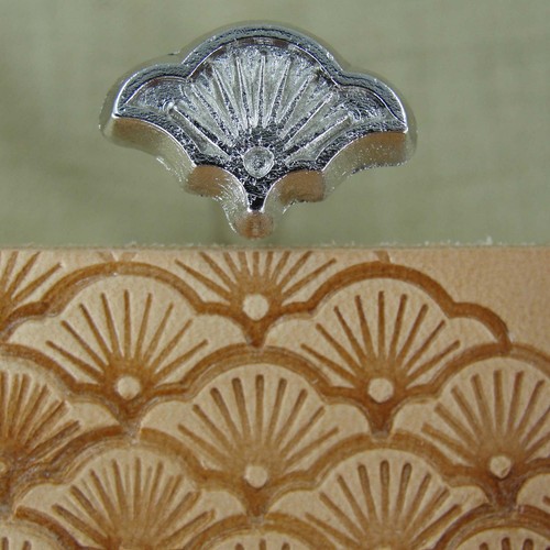 Herramienta de estampado de cuero - Sello geométrico grande Sunburst - Imagen 5 de 7