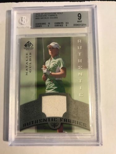 2005 Natalie Gulbis SP Signature Authentic Fabrics Jersey BGS 9 Mint  LPGA Appre - Picture 1 of 3