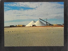 C0140 Australia WA Port Hedland Leslie Salt Stockpiles NCV postcard