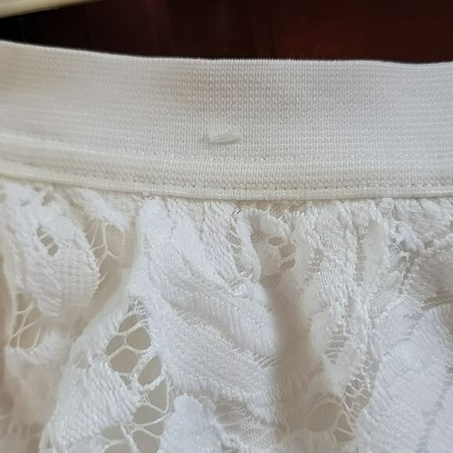 Justice White Lace Skirt Skorts 8 - Picture 7 of 7