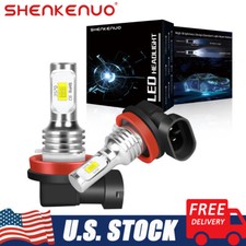 Bright H11 LED Headlight Bulbs Kit for Chevy Traverse 2009-2017 Low Beam 6000K