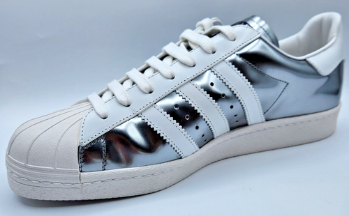 Adidas x Prada Superstar Para hombres Plata Espejado Cuero Tenis US11.5 $595 - Imagen 11 de 20