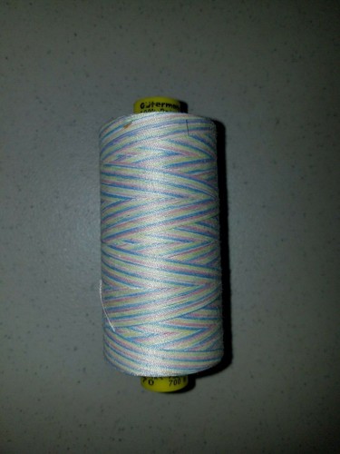 1-Spool/Gutermann Mara 70 Variegated/Multicolor Topstitching Thread/Tex40/756yds - Picture 3 of 7