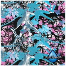 Hydrographic Film  Hydro Dip Film  Blue and pink Camo 19" x 7 Feet