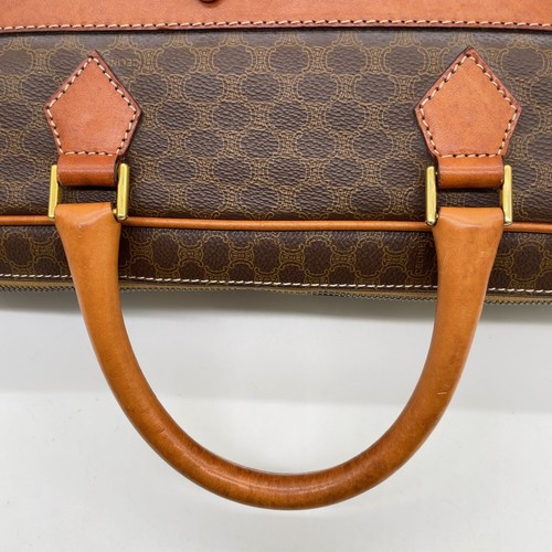 Auth Celine Macadam Pattern PVC Leather Brown Business Briefcase NS041610 - Picture 13 of 21
