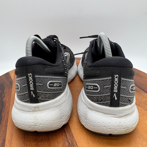 Brooks Glycerin 20 Running Shoes Mens 11 Black White Athletic Gym Sneakers - Picture 5 of 10