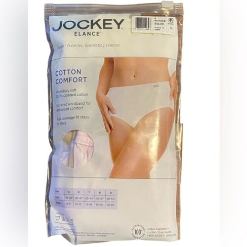 Jockey Elance Hipsterhöschen 3er-Pack 100 % Baumwolle rosa beige weiß Neu in Verpackung - Bild 3 von 6