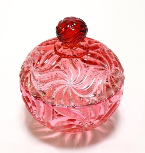 Baccarat Rosaces multiples Rose Sphere Glass Figurine trinket Width 4.3 Height 5 - Picture 6 of 9