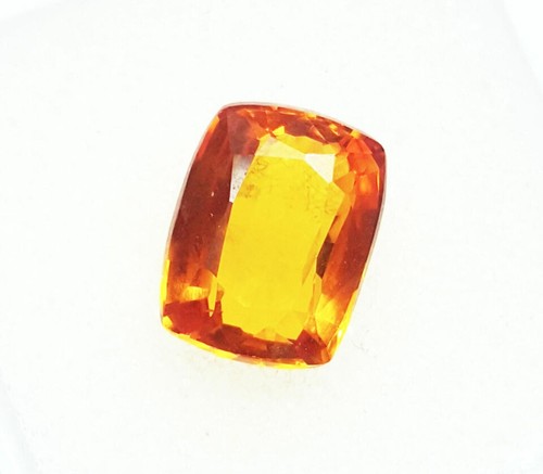 Zaffiro Giallo Naturale Taglio Cuscino Certificato Gemma Sciolta 4,60 Ct ~ Omaggio - Foto 5 di 6