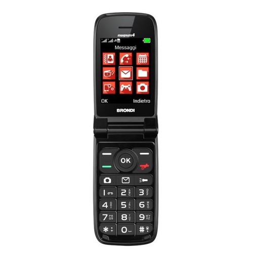Telefonino Brondi Magnum 4 Dual Sim Cellulare + Auricolari con microfono NERO - Foto 2 di 6